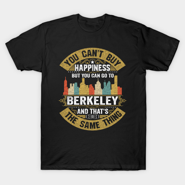 USA City Berkeley City T-Shirt I Love Berkeley Flag California State Home City Berkeley Map Native American USA Flag